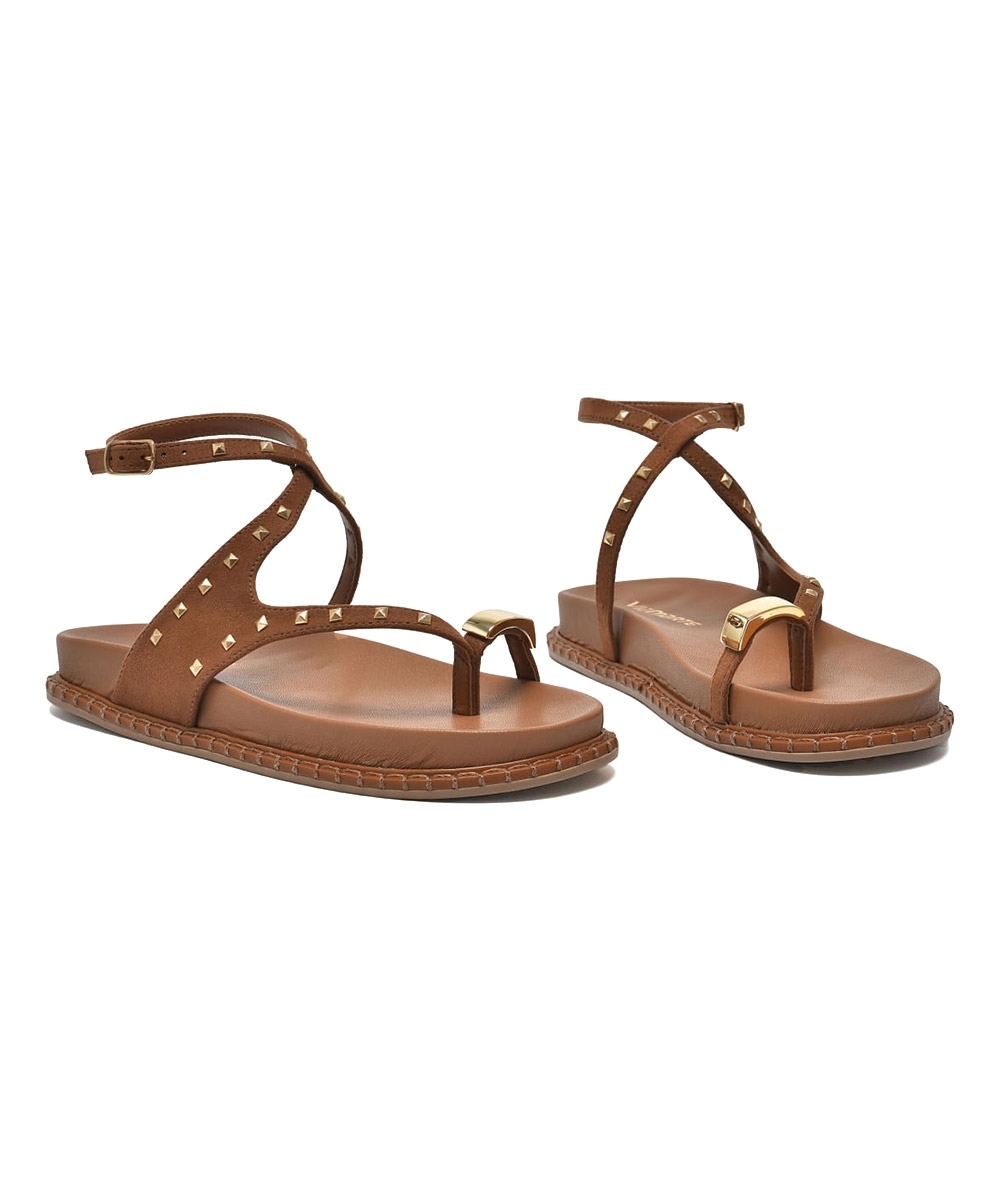Sandália Papete Via Marte Flatform Caramelo