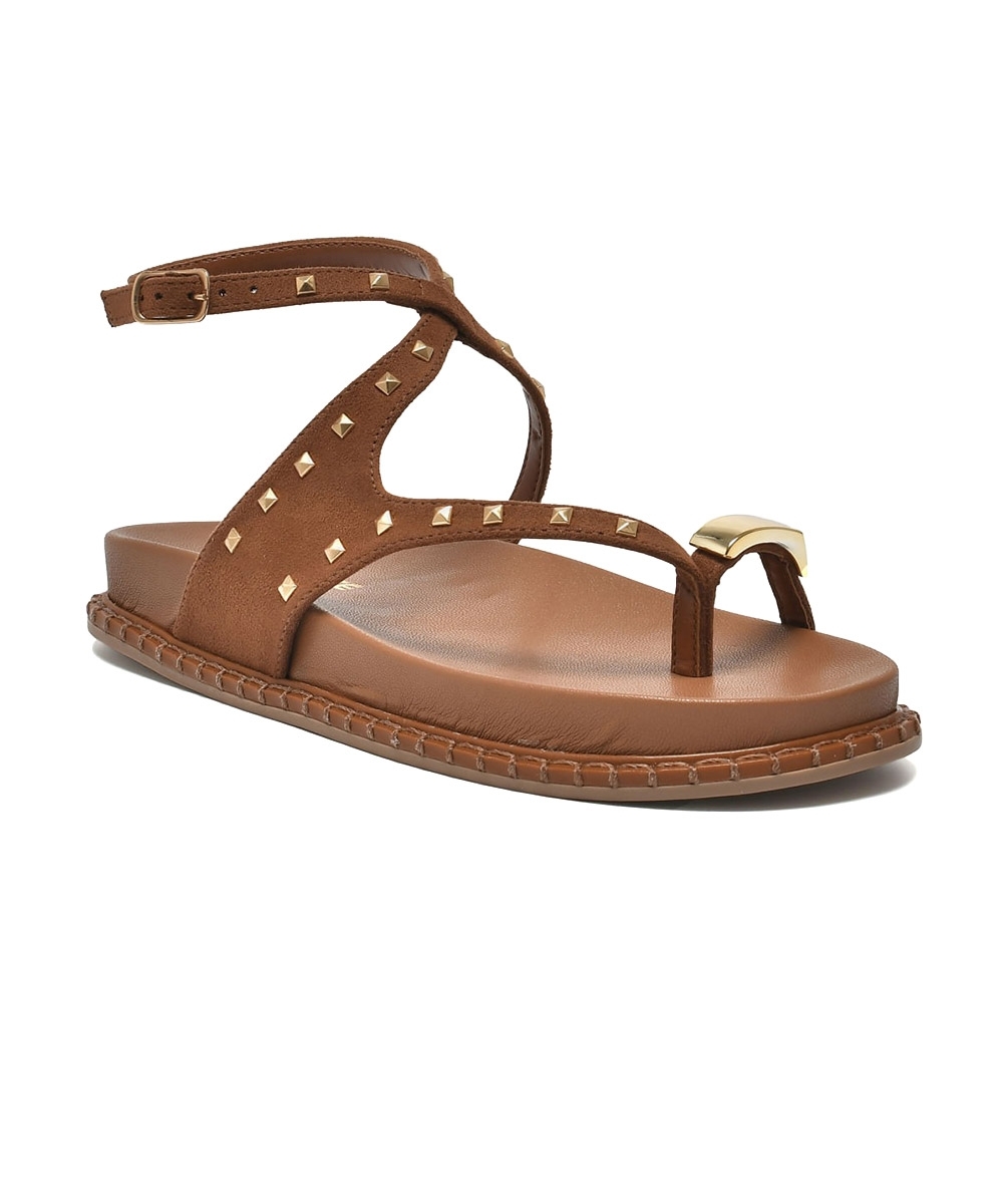Sandália Papete Via Marte Flatform Caramelo