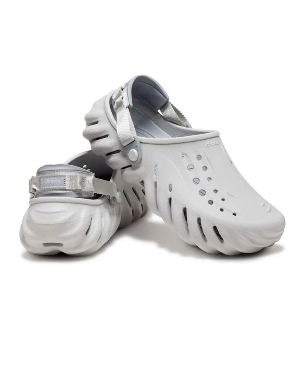 Crocs Sandália Echo Clog CINZA