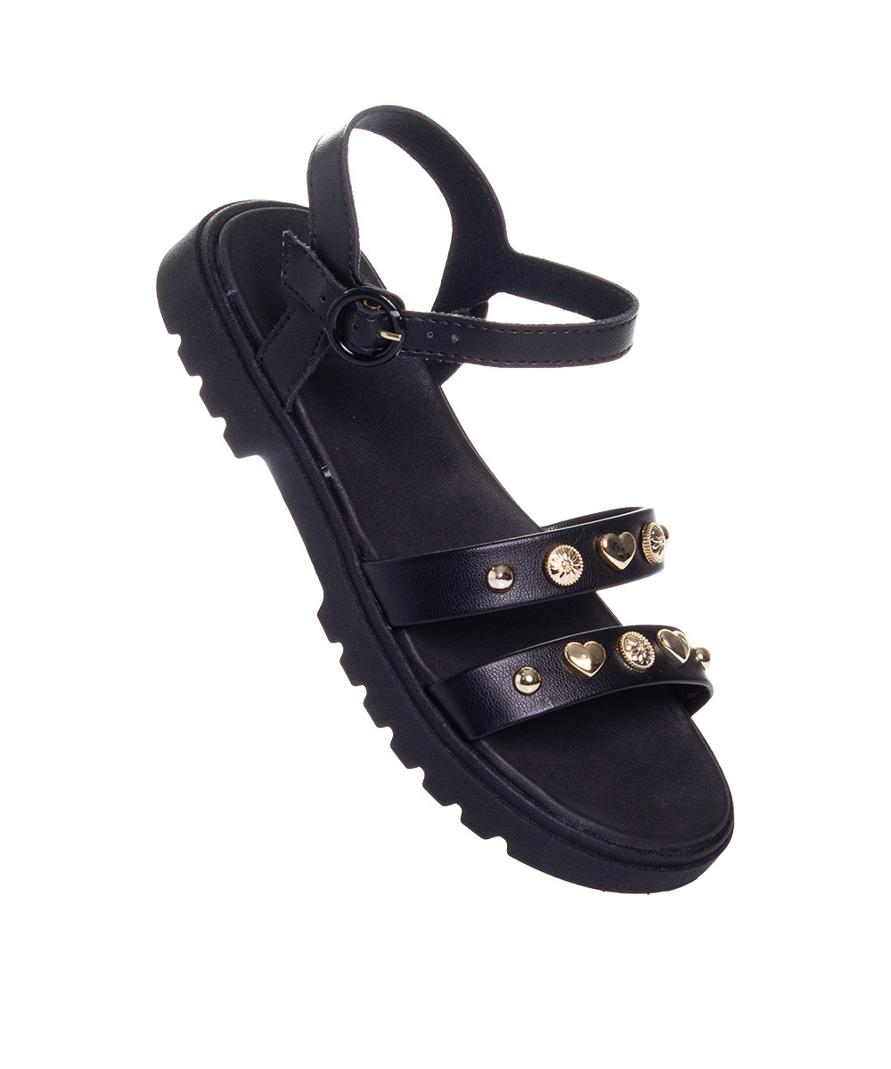 Sandália Infantil Molekinha Tratorada Preto