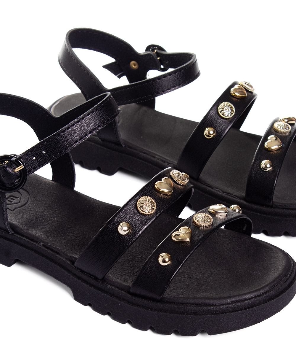 Sandália Infantil Molekinha Tratorada Preto