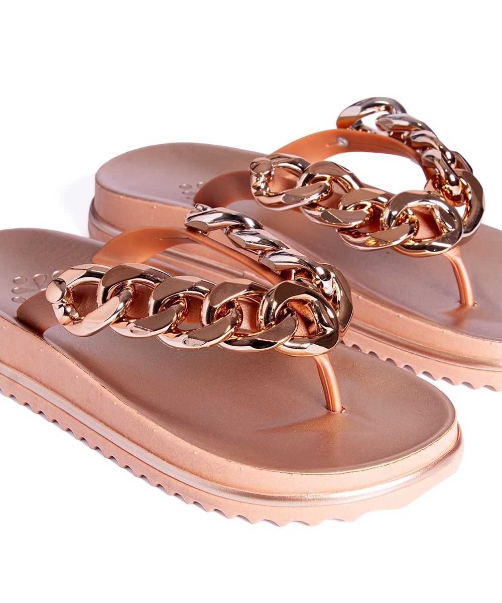 Tamanco Flat Pixolé Cobre