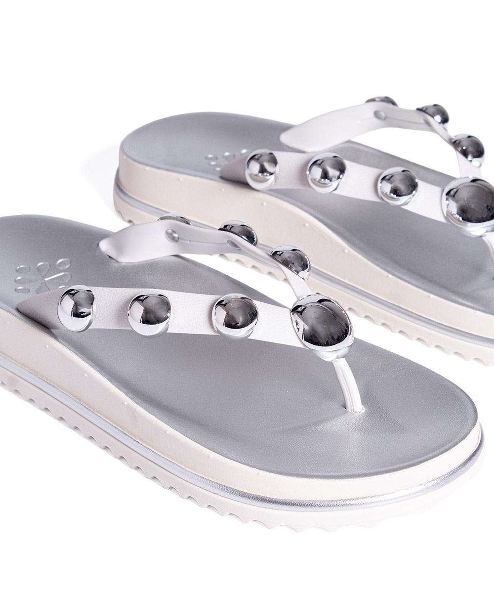 Tamanco Flat Pixolé PRATA