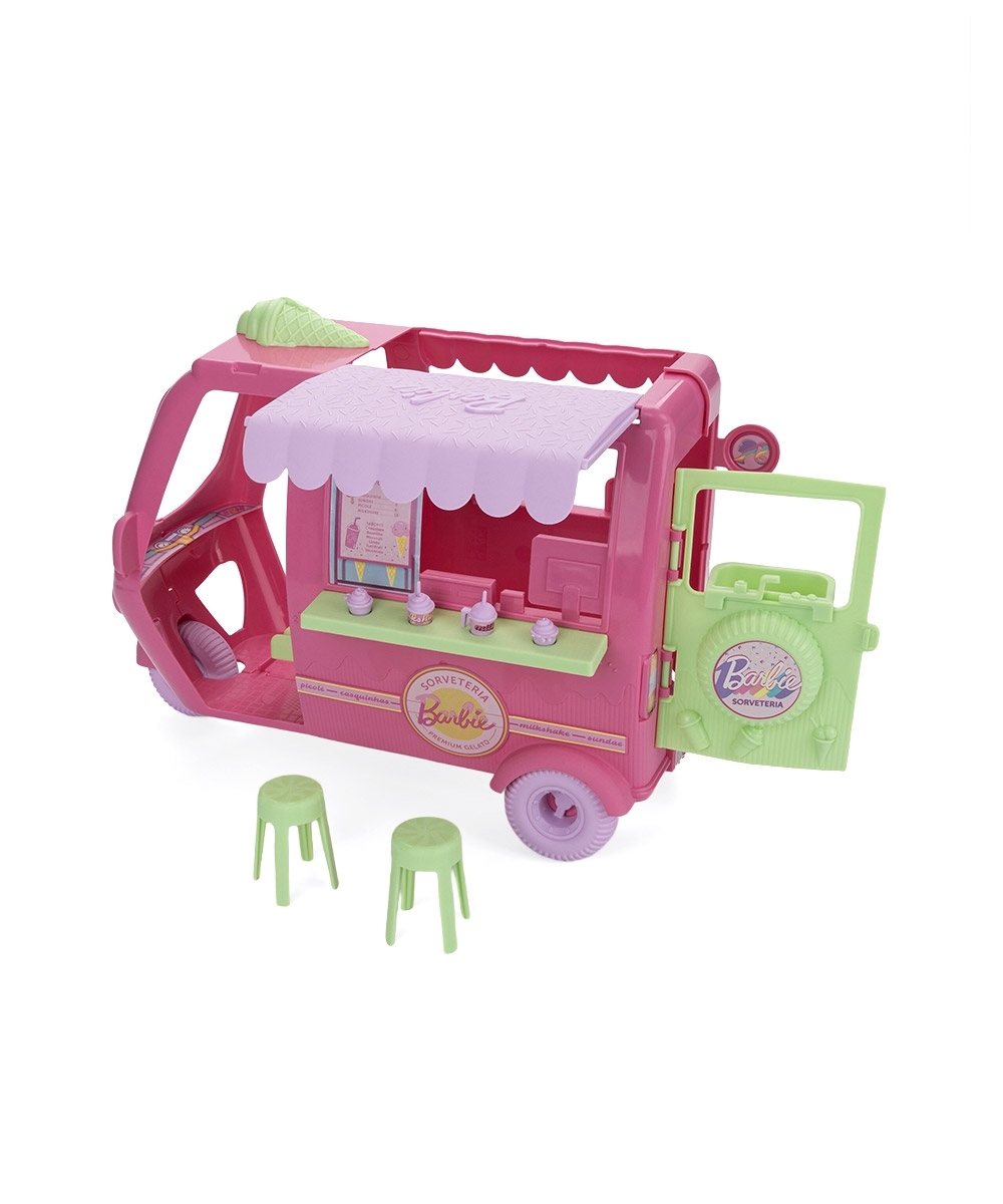 Sandália Infantil Grendene Barbie Sorveteria Rosa