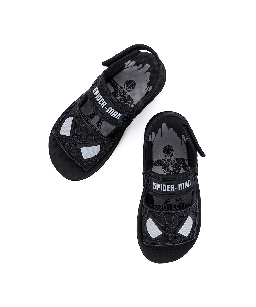 Sandália Infantil Grendene Homem Aranha Furgão Preto