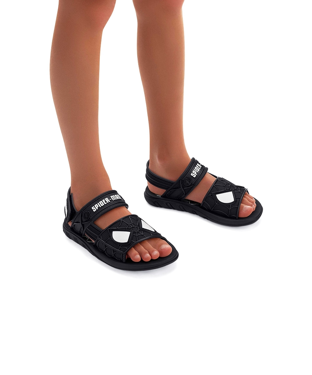 Sandália Infantil Grendene Homem Aranha Furgão Preto