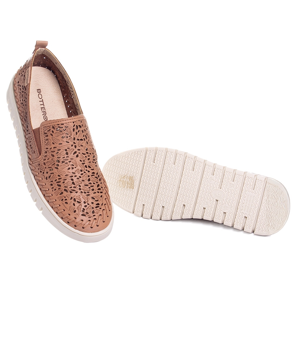 Tênis Feminino Bottero Botvicky Couro Caramelo
