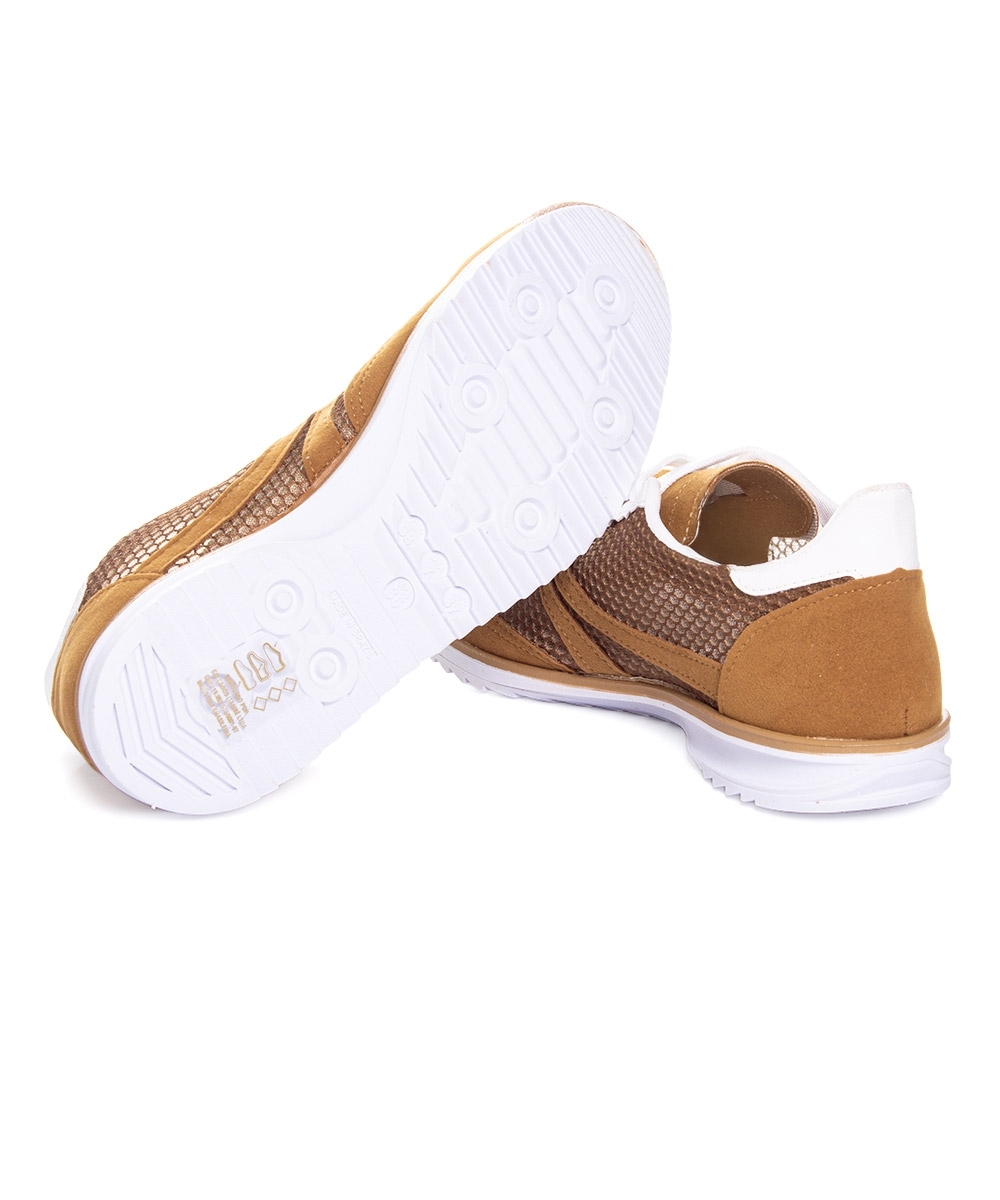 Tênis Feminino Pixolé Casual Kat Caramelo