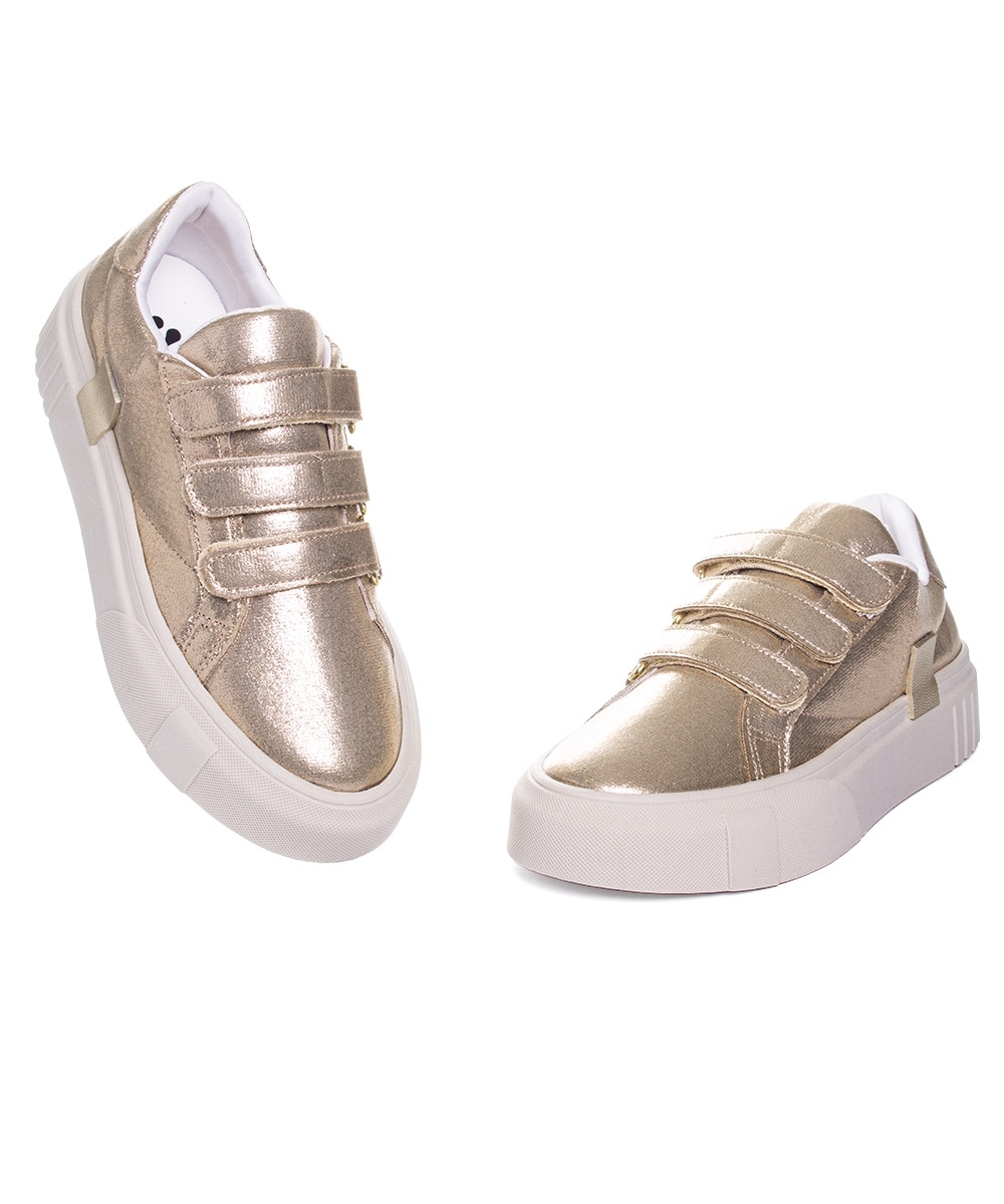 Tênis Feminino Pixolé Casual Kira Ouro
