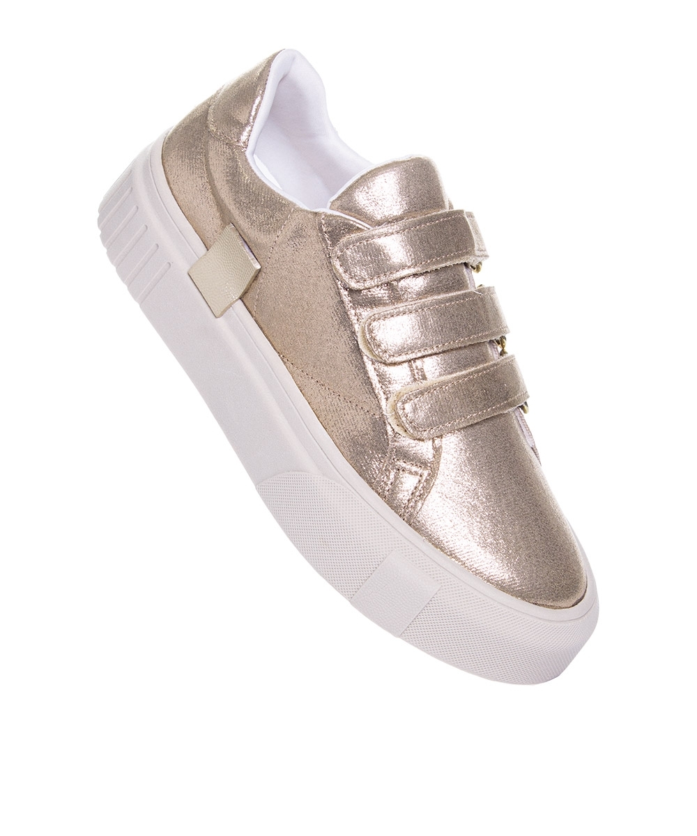 Tênis Feminino Pixolé Casual Kira Ouro