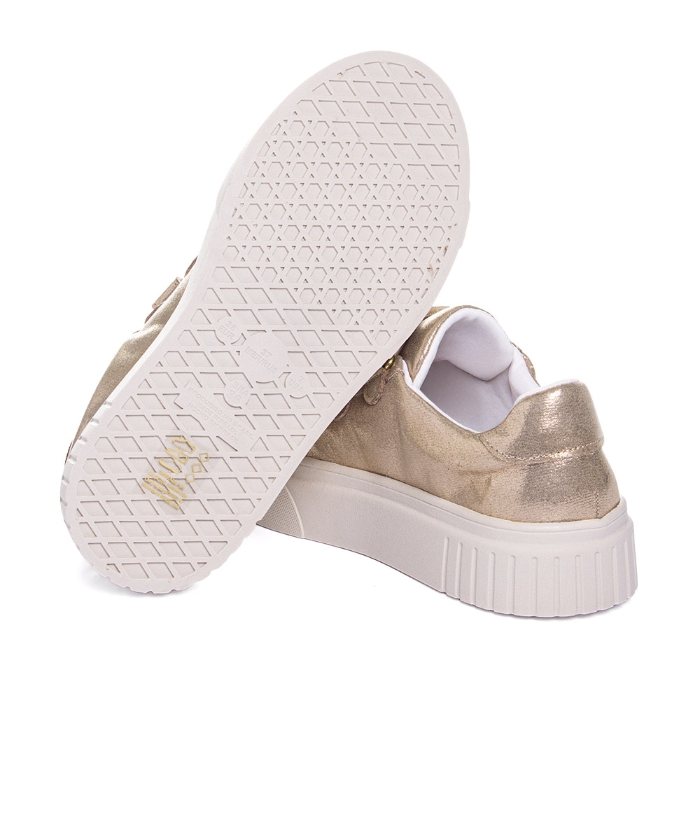 Tênis Feminino Pixolé Casual Kira Ouro