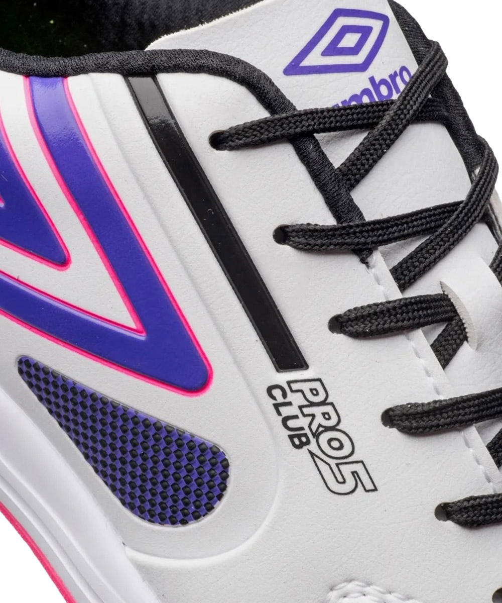 Chuteira Futsal Umbro Pro 5 Bump Club Branco