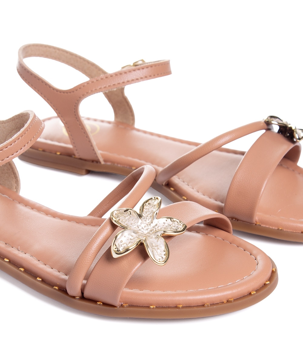 Sandália Infantil Molekinha Flatform Nude