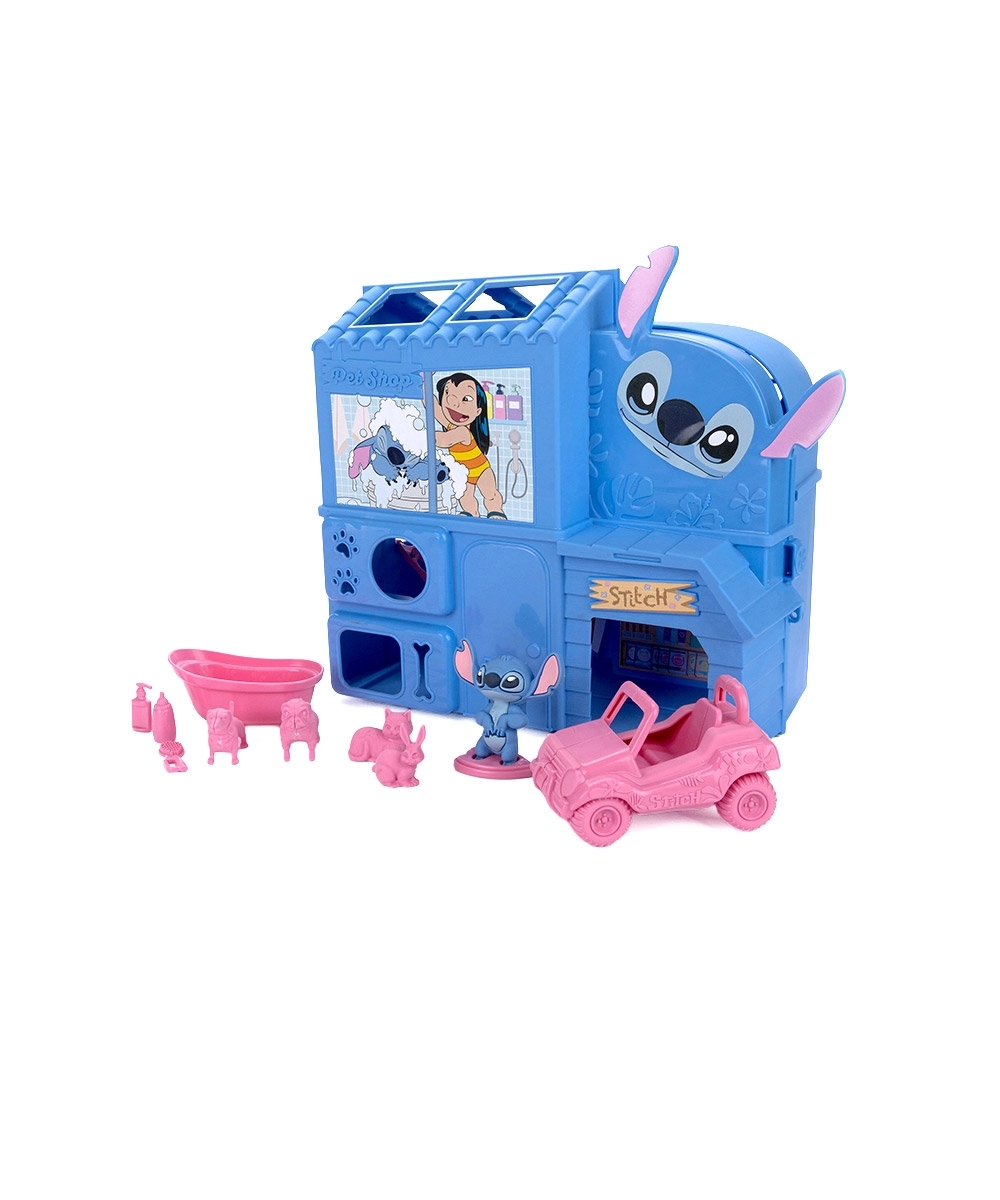 Sandália Infantil Grendene Stitch Pet Shop Rosa/azul