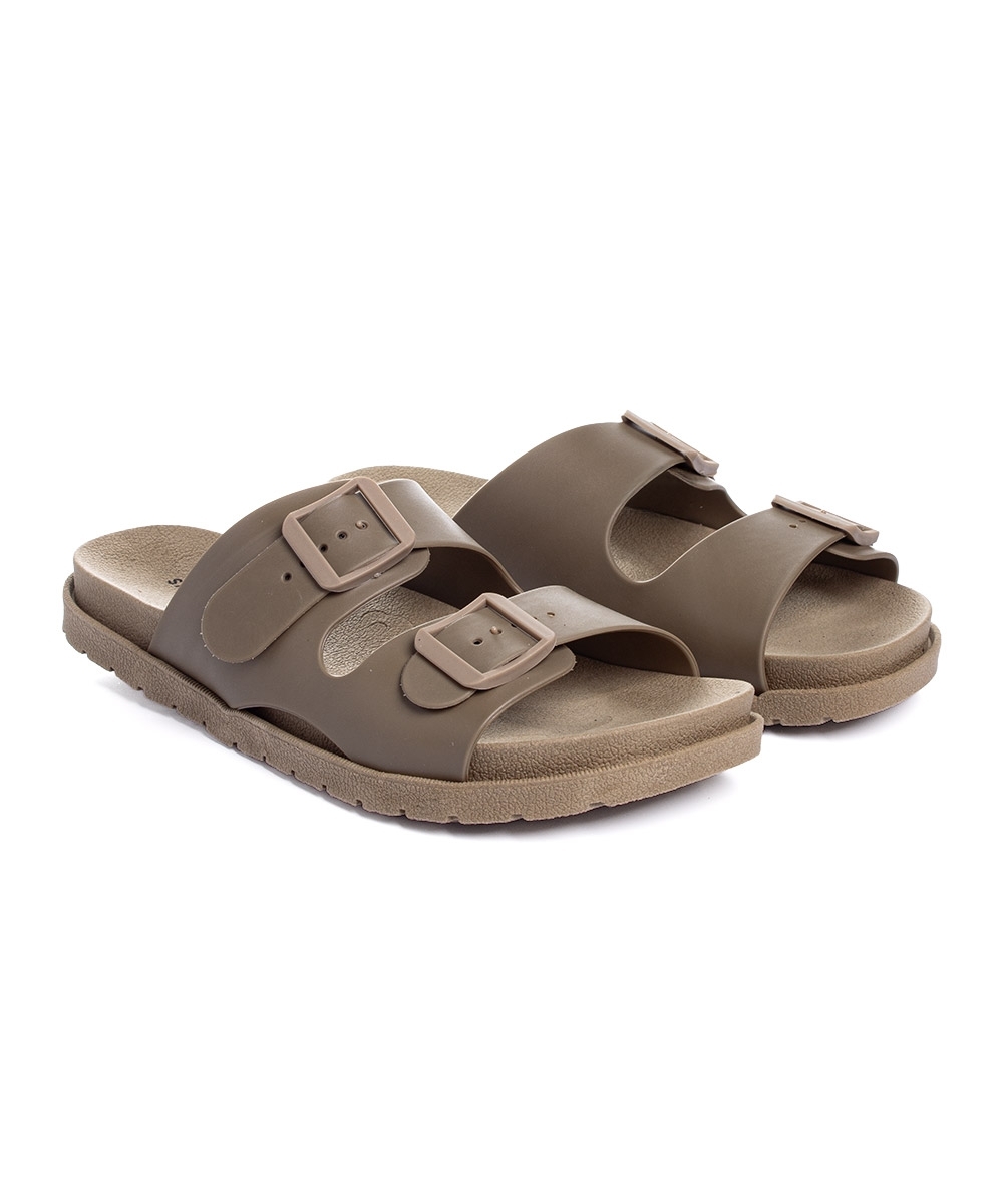 Tamanco Flatform Pixolé Fivelas. Ambar