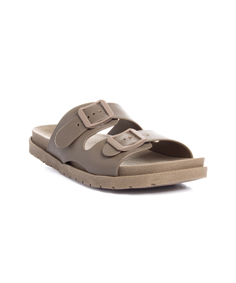Tamanco Flatform Pixolé Fivelas. Ambar