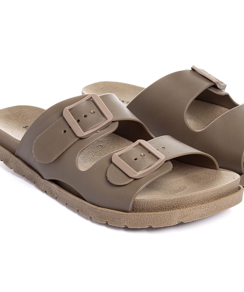 Tamanco Flatform Pixolé Fivelas. Ambar
