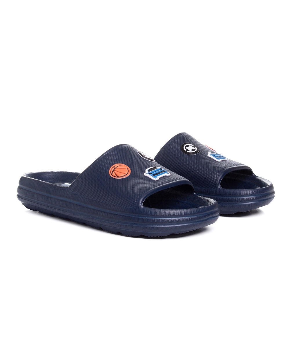 Chinelo Slide Infantil Molekinho Marinho