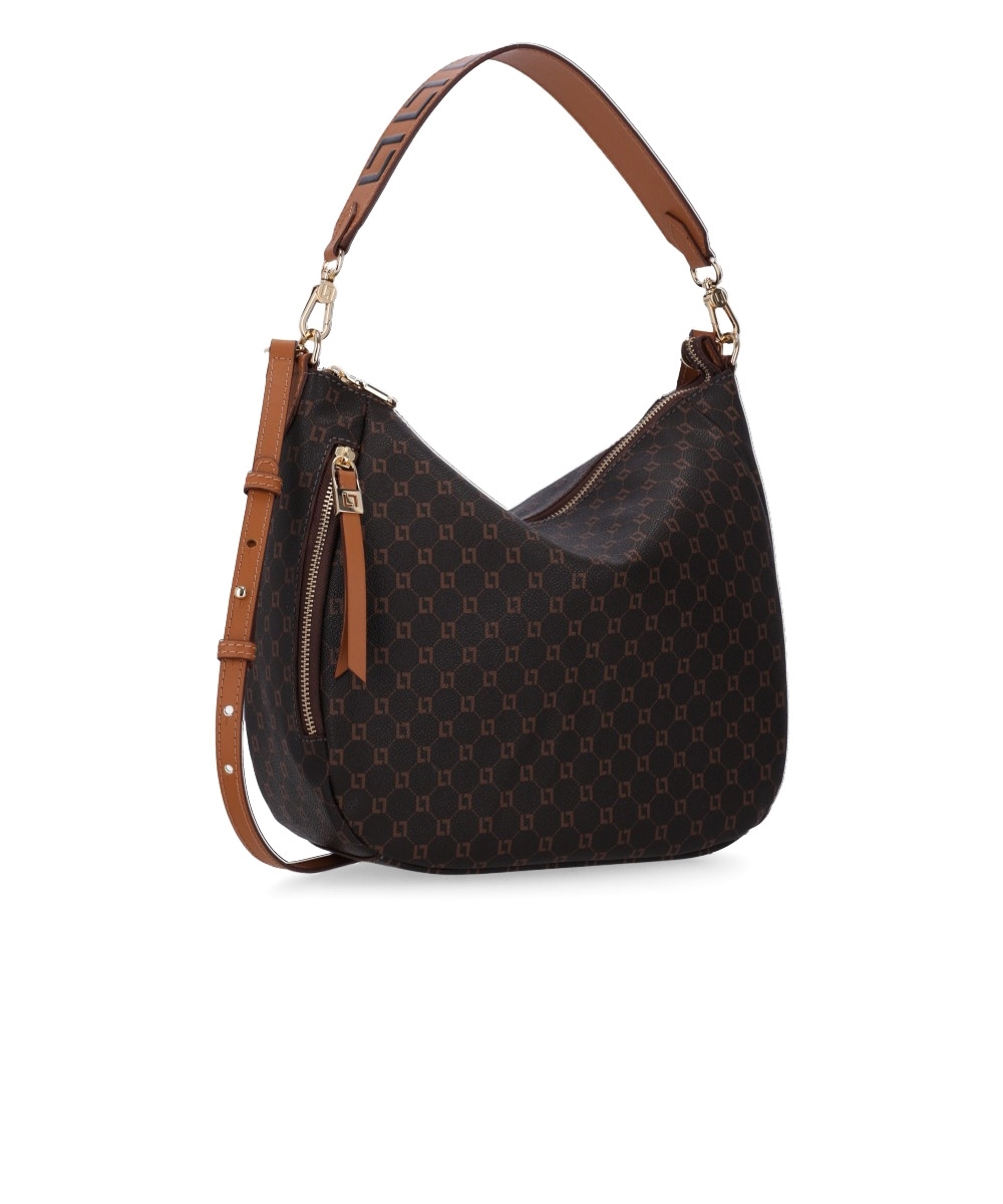 Bolsa Hobo Luz Da Lua Monograma Café