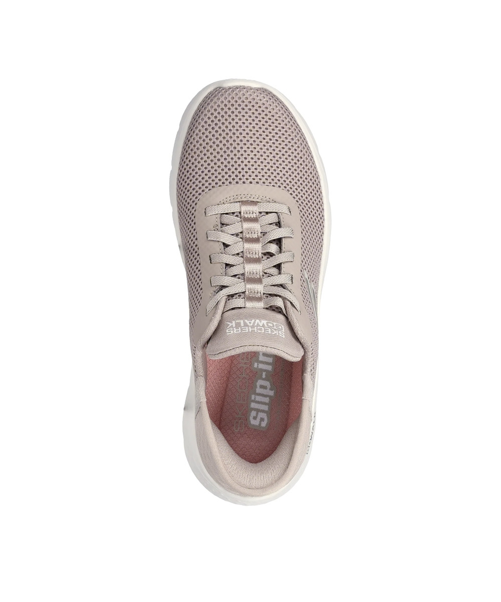 Tênis Feminino Skechers Go Walk Flex Slip-ins Taupy
