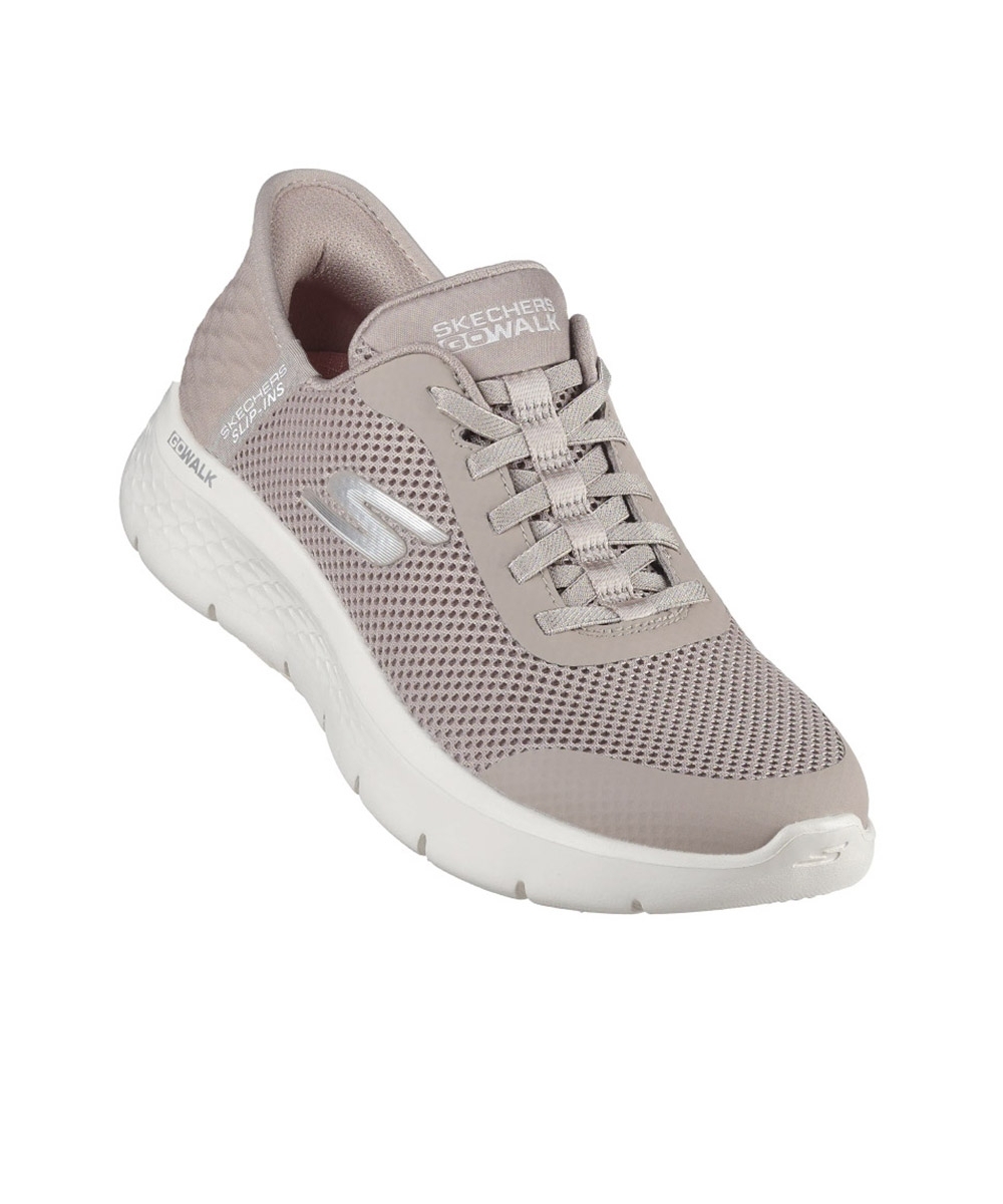 Tênis Feminino Skechers Go Walk Flex Slip-ins Taupy
