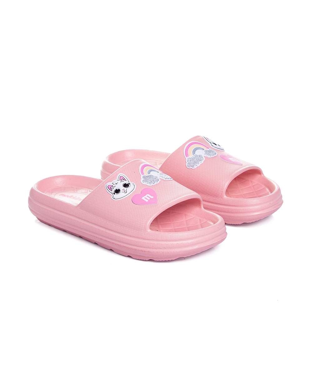 Chinelo Slide Infantil Molekinha Rosa