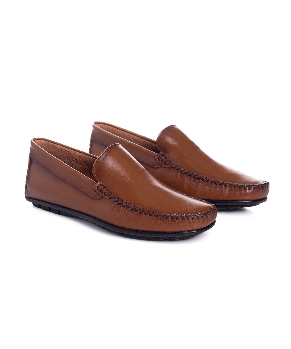 Mocassim Masculino Pixolé Couro Whisky