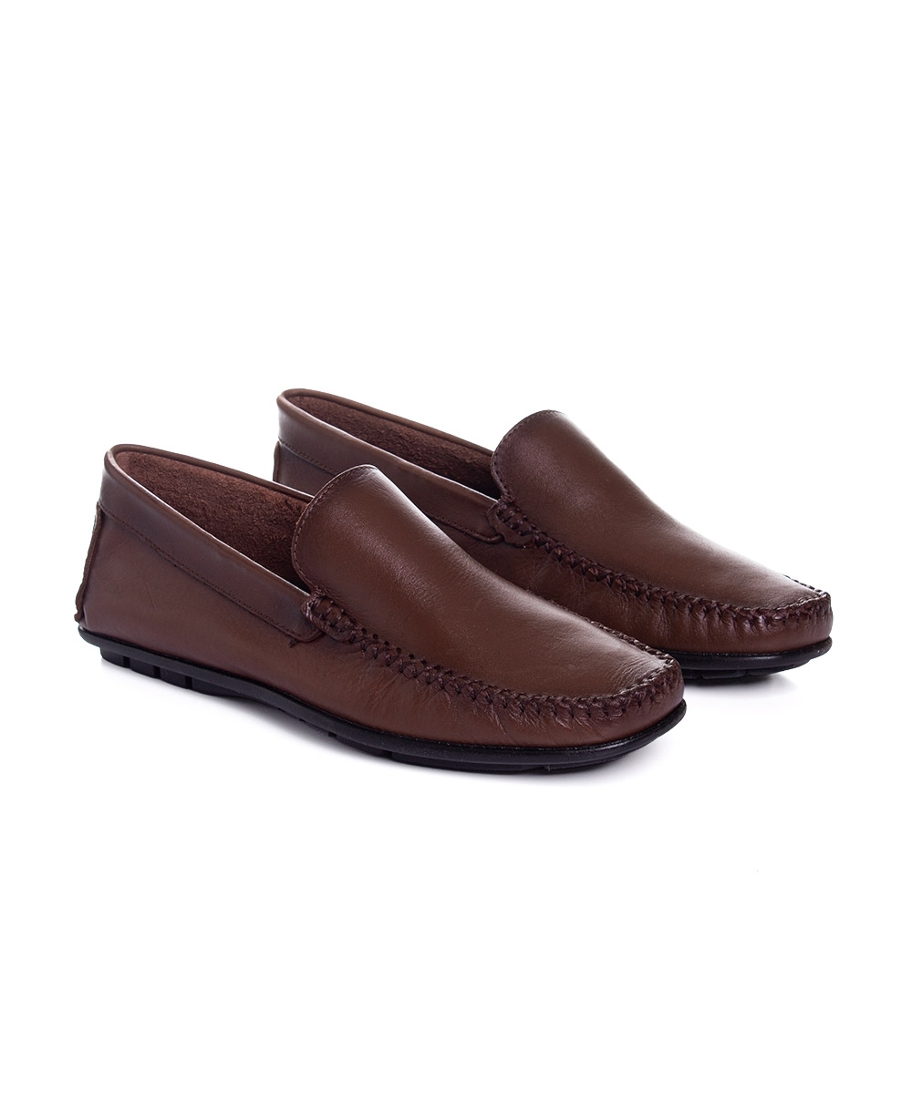 Mocassim Masculino Pixolé Couro Tabaco