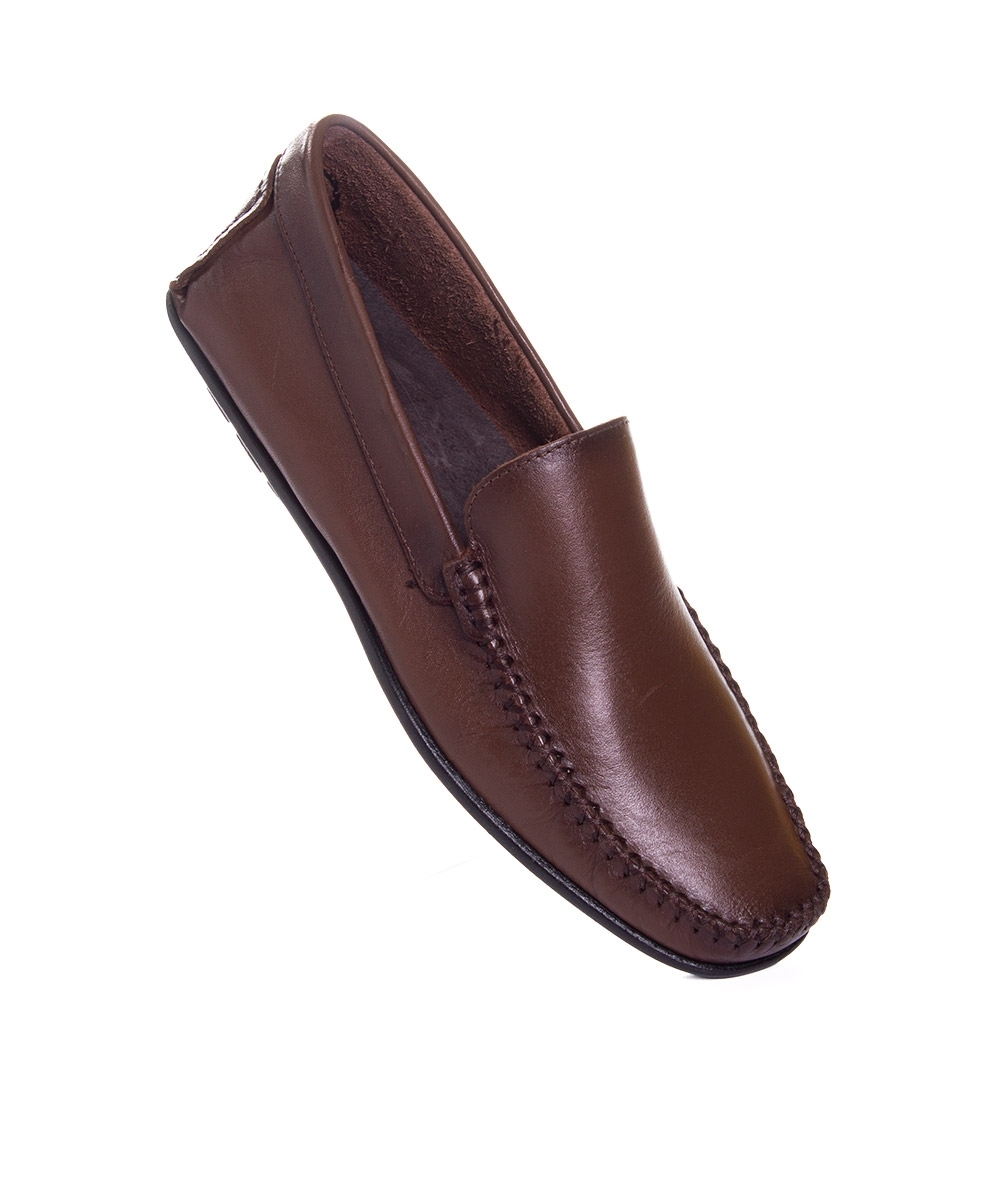 Mocassim Masculino Pixolé Couro Tabaco
