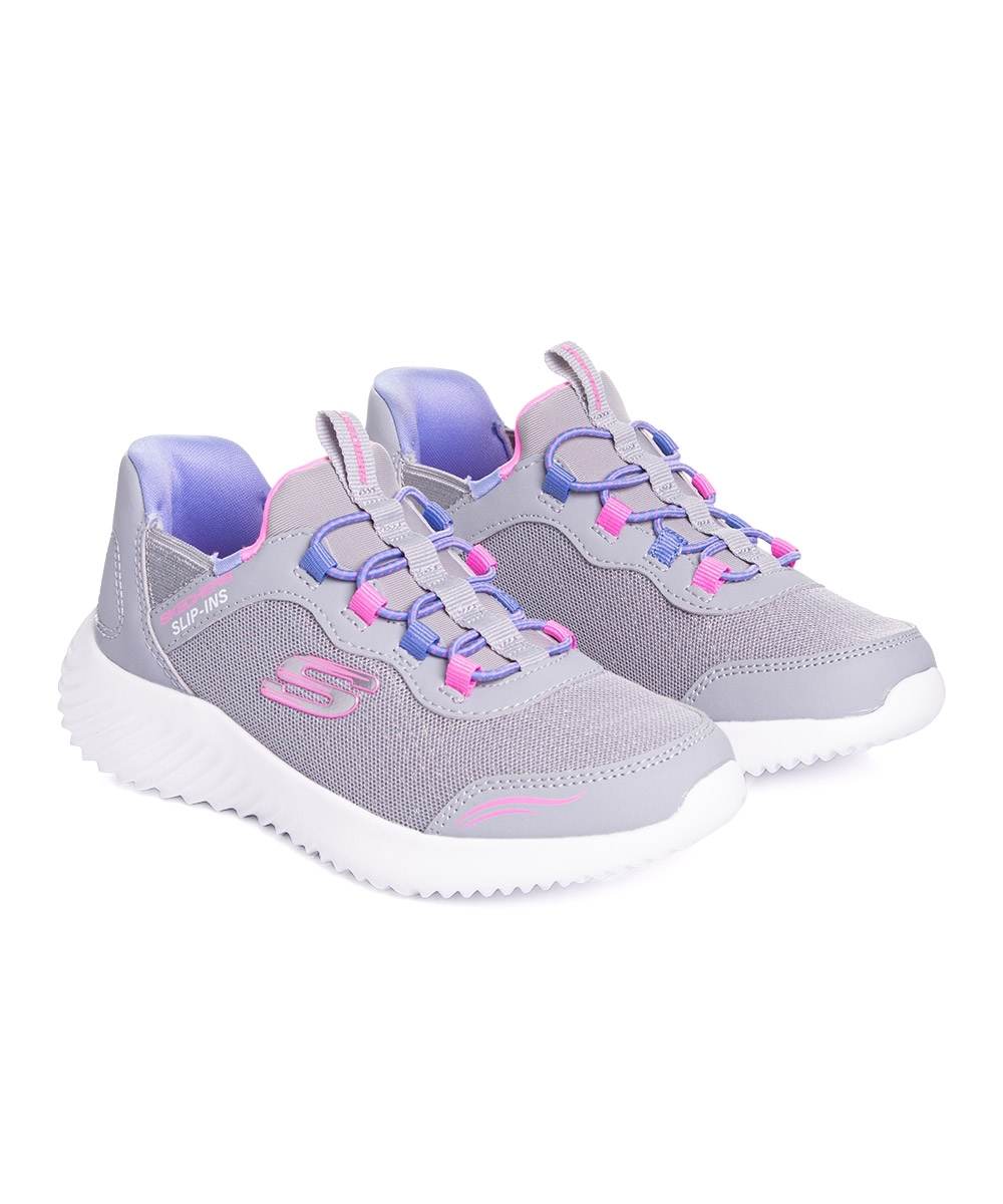 Tênis Infantil Skechers Calce Fácil Cinza