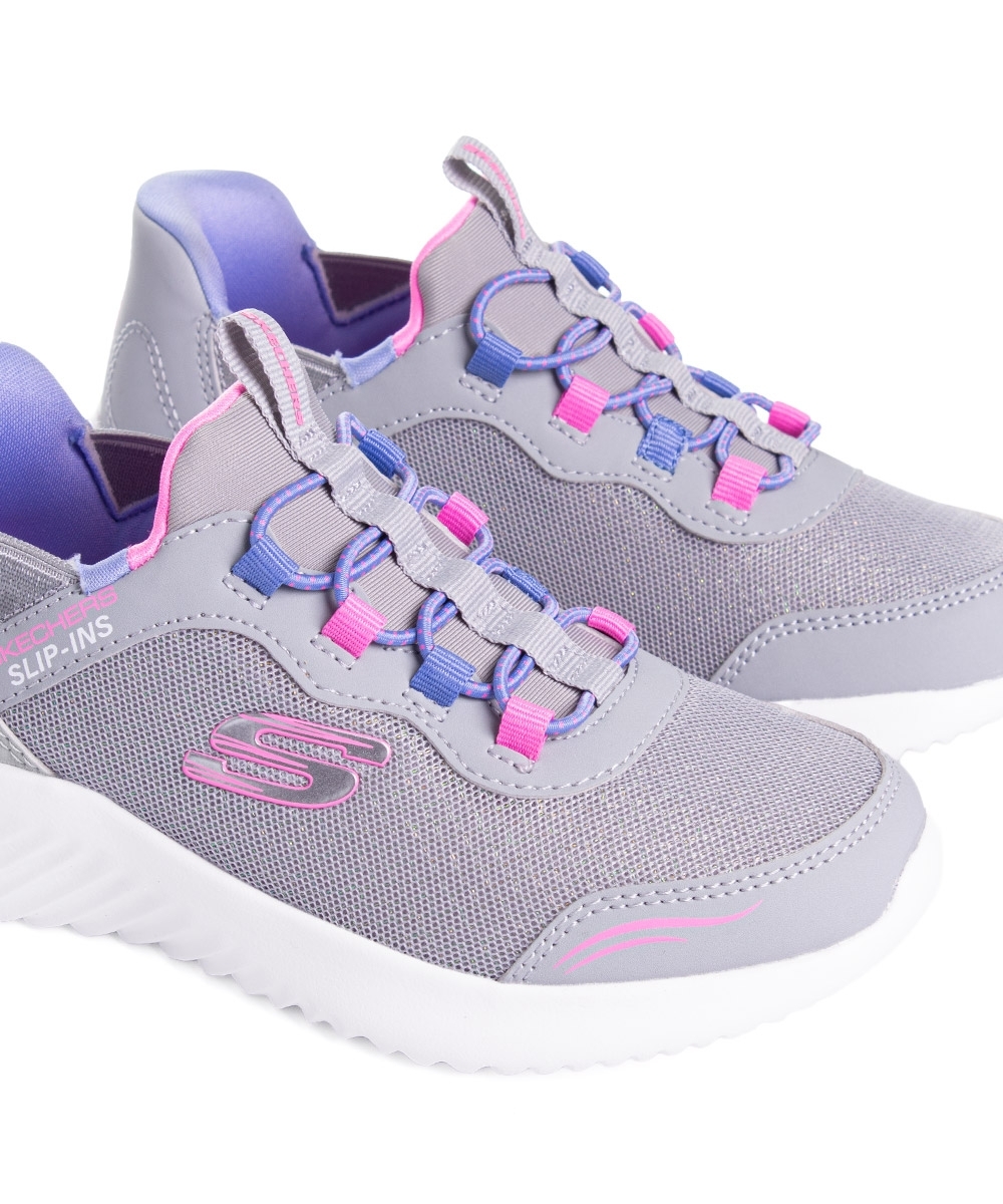 Tênis Infantil Skechers Calce Fácil Cinza