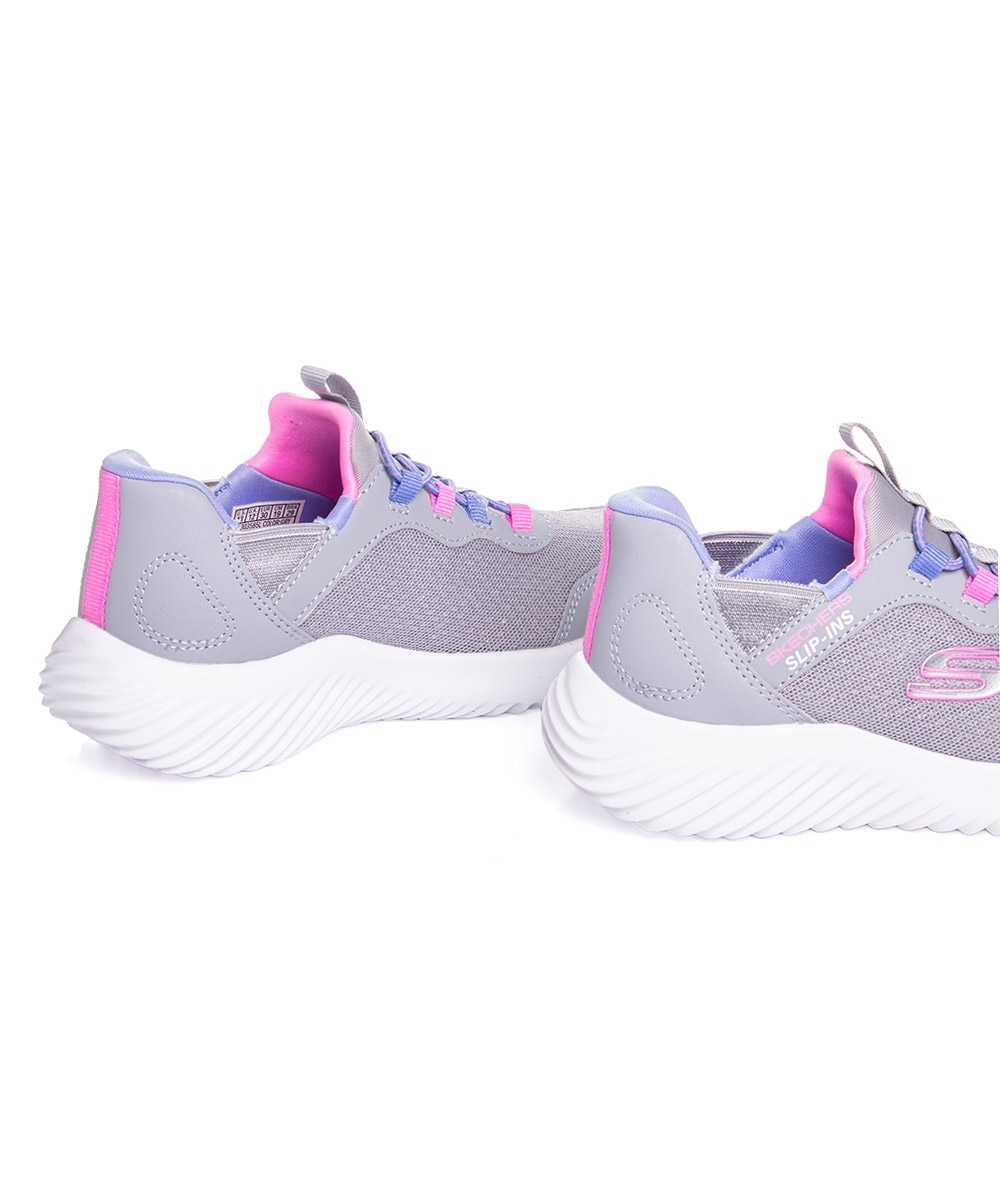 Tênis Infantil Skechers Calce Fácil Cinza