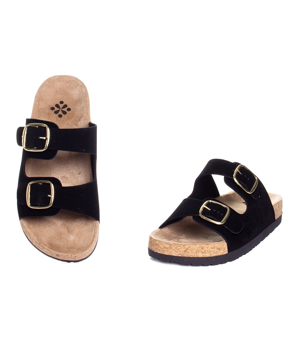 Tamanco Flatform Pixolé Fivelas Preto