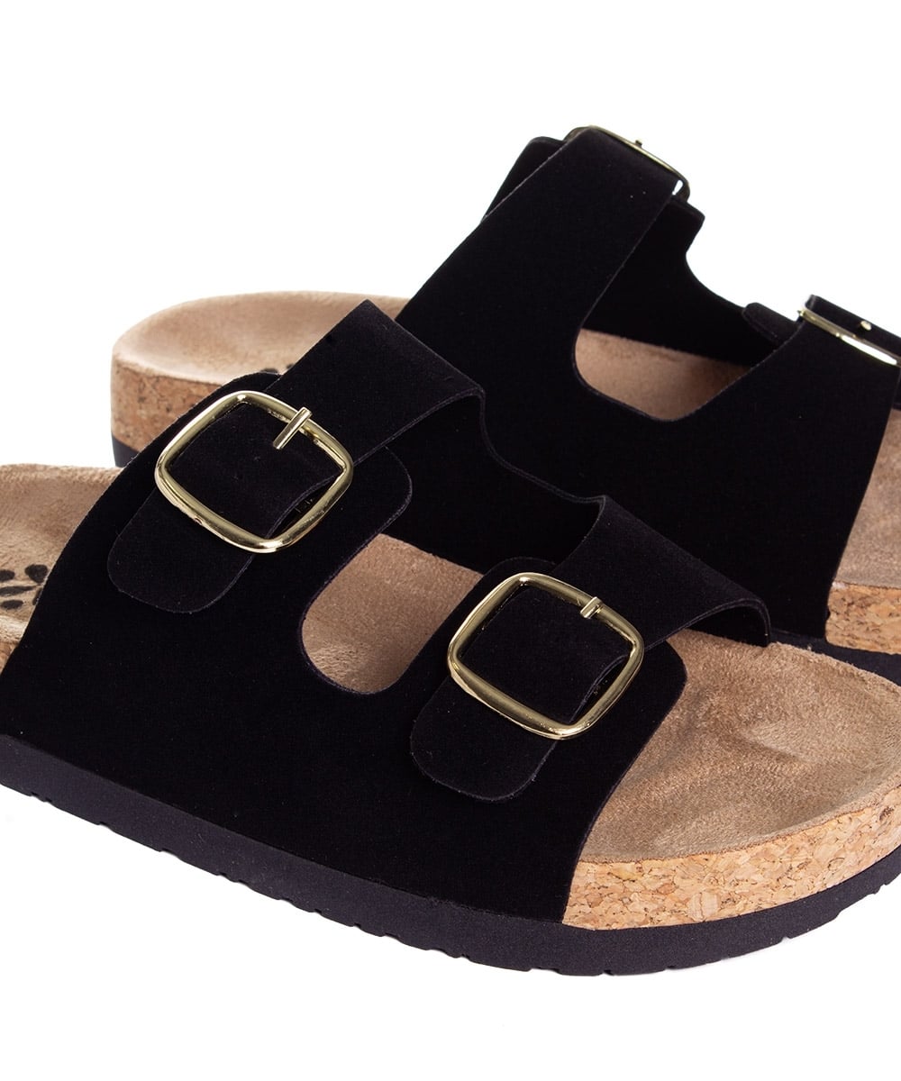 Tamanco Flatform Pixolé Fivelas Preto