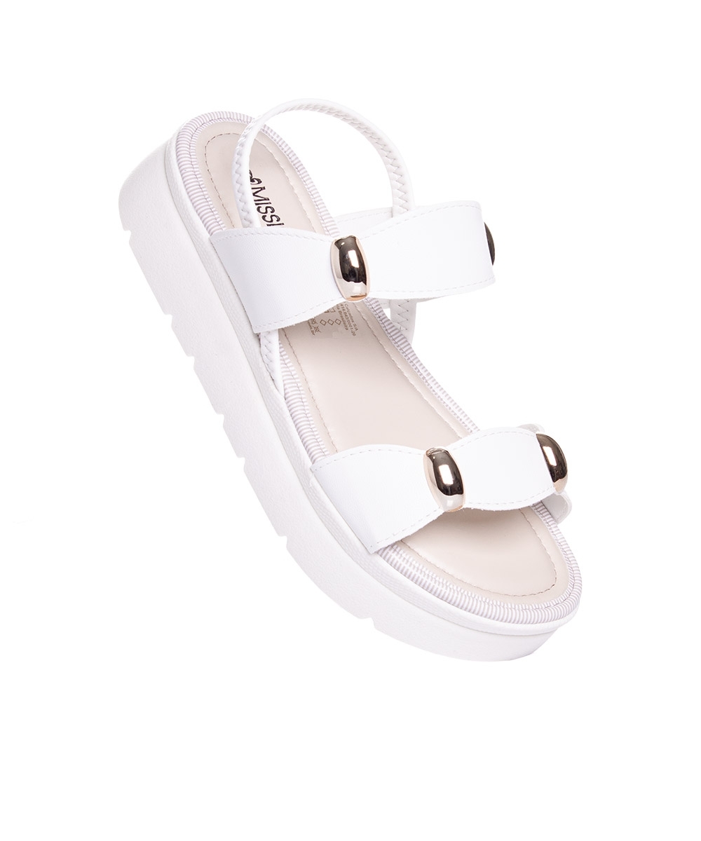 Sandália Feminina Mississipi Flatform Off White