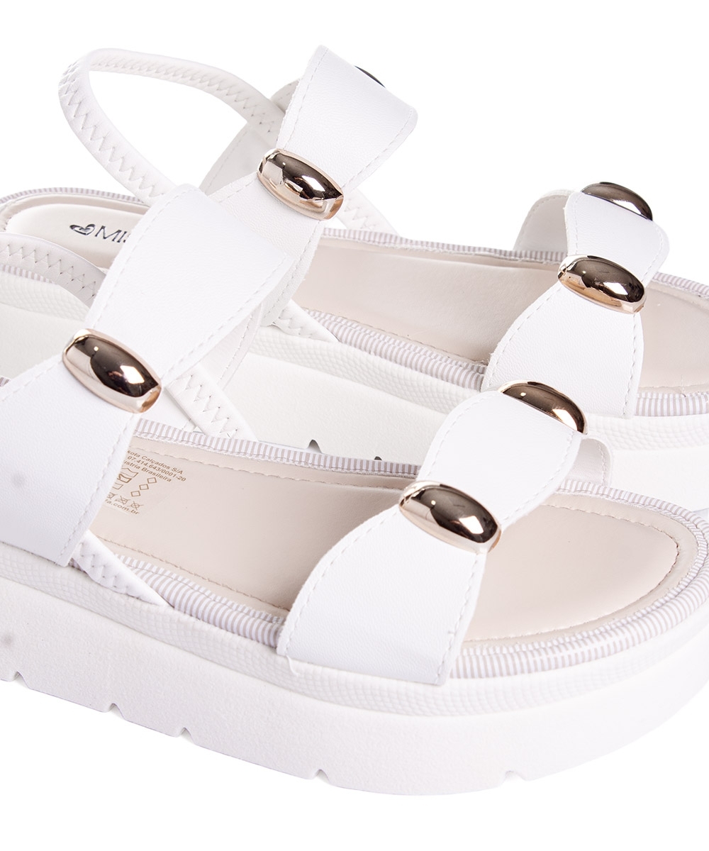Sandália Feminina Mississipi Flatform Off White