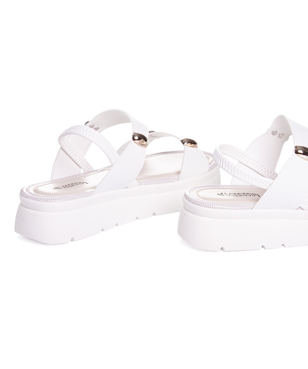 Sandália Feminina Mississipi Flatform Off White
