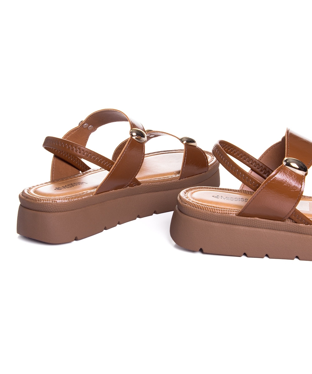 Sandália Feminina Mississipi Flatform Tabaco