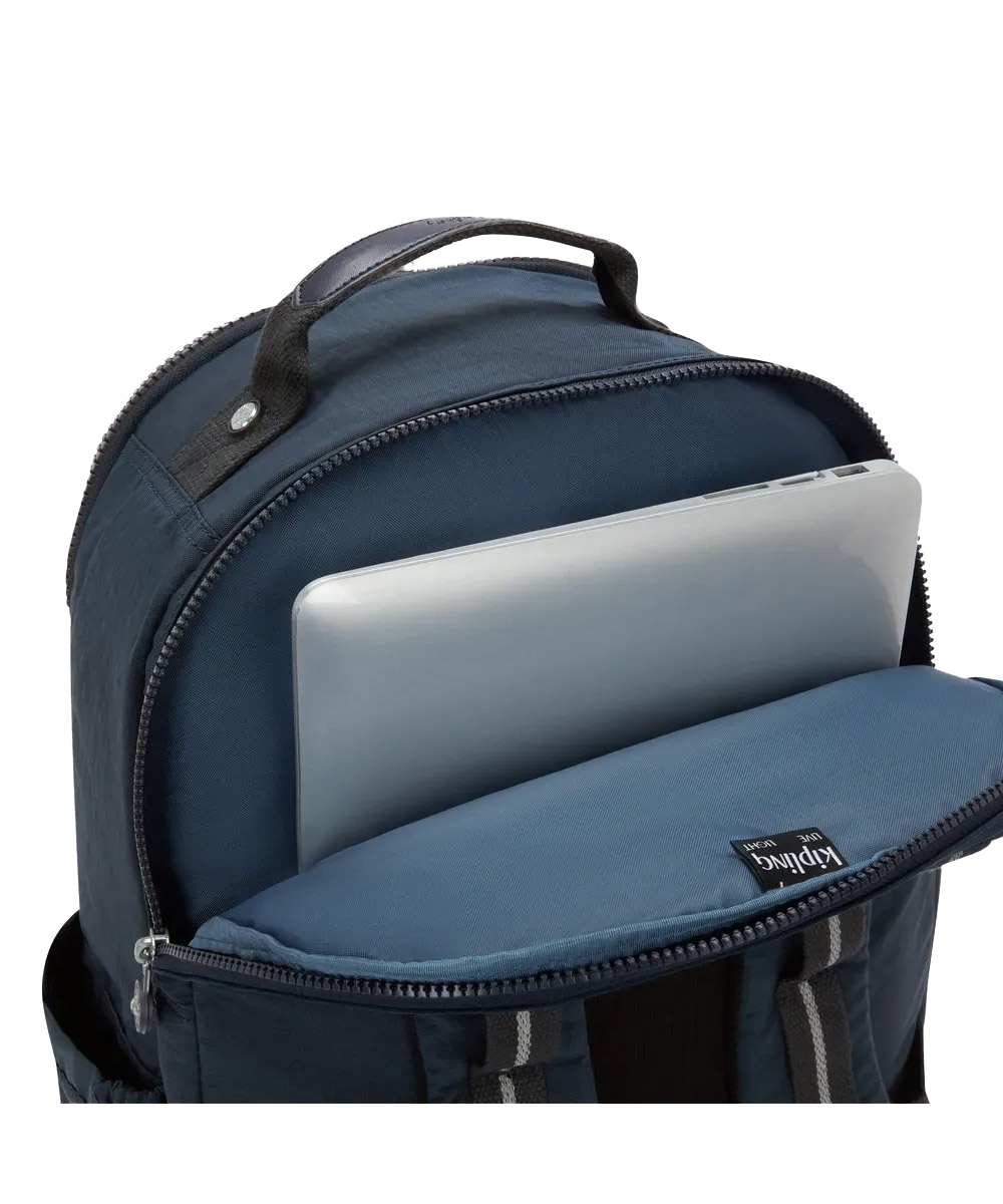 Mochila Kipling Seoul College Extra True Blue Tonal Marinho
