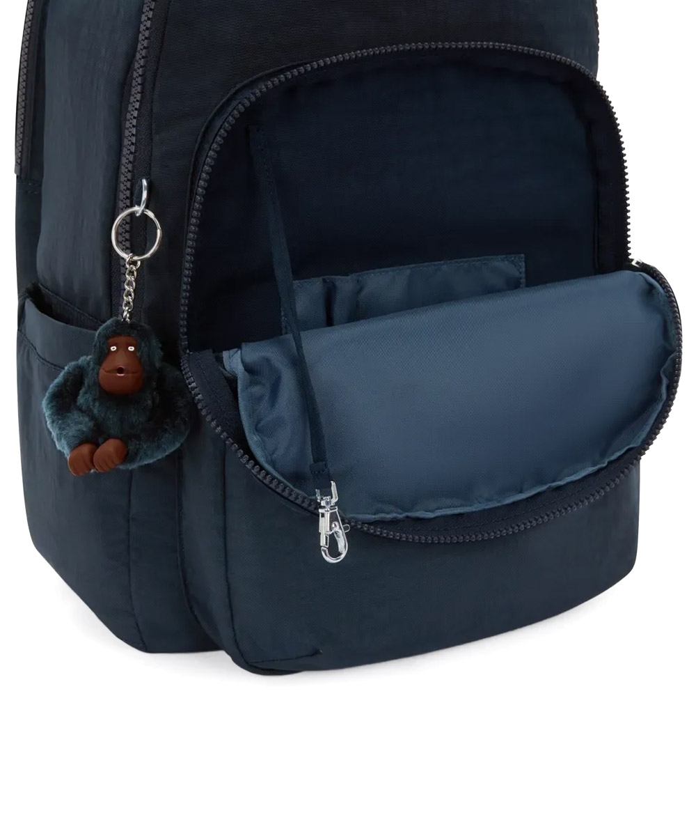 Mochila Kipling Seoul College Extra True Blue Tonal Marinho