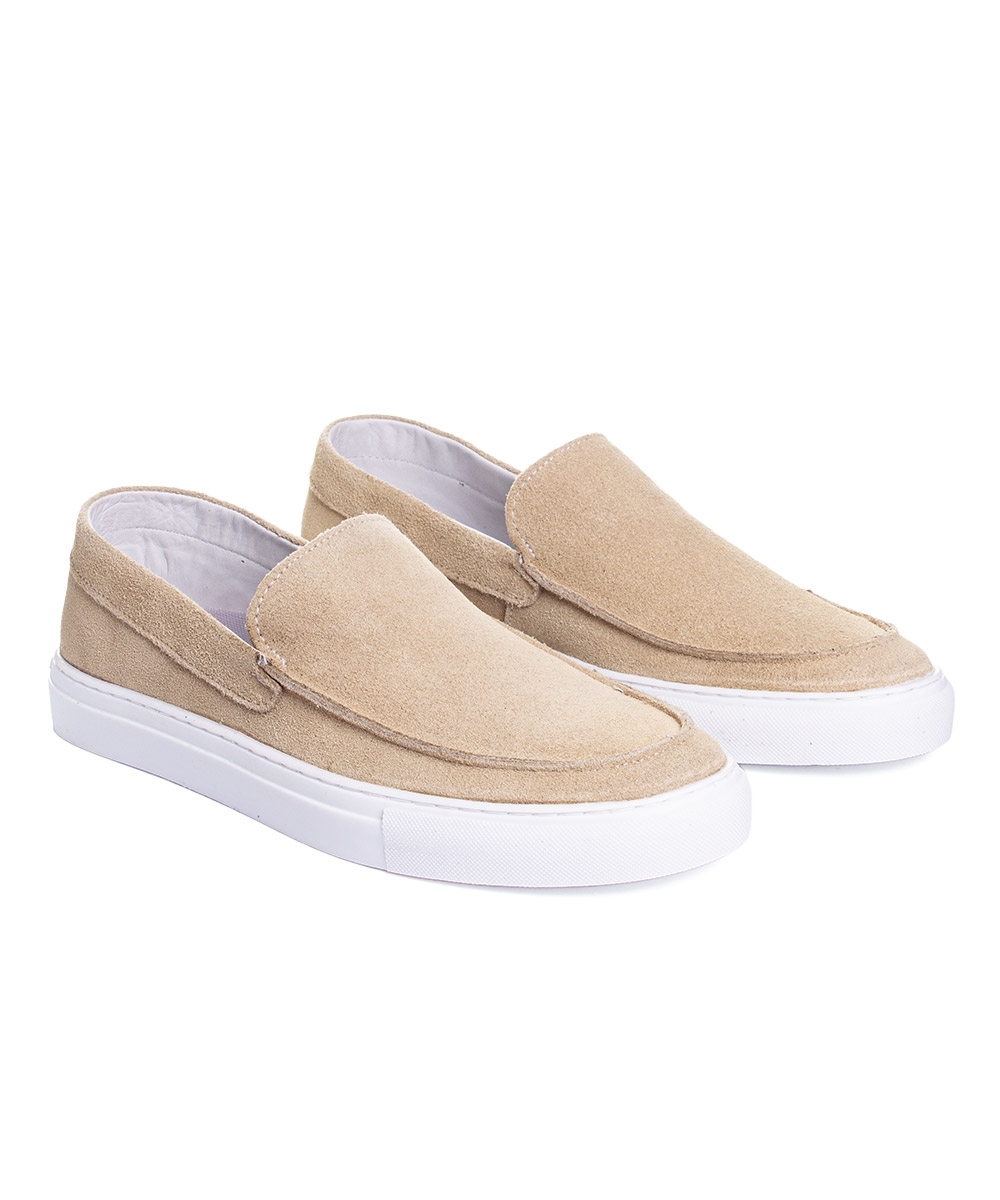 Mocassim Masculino Pixolé Casual Couro Areia