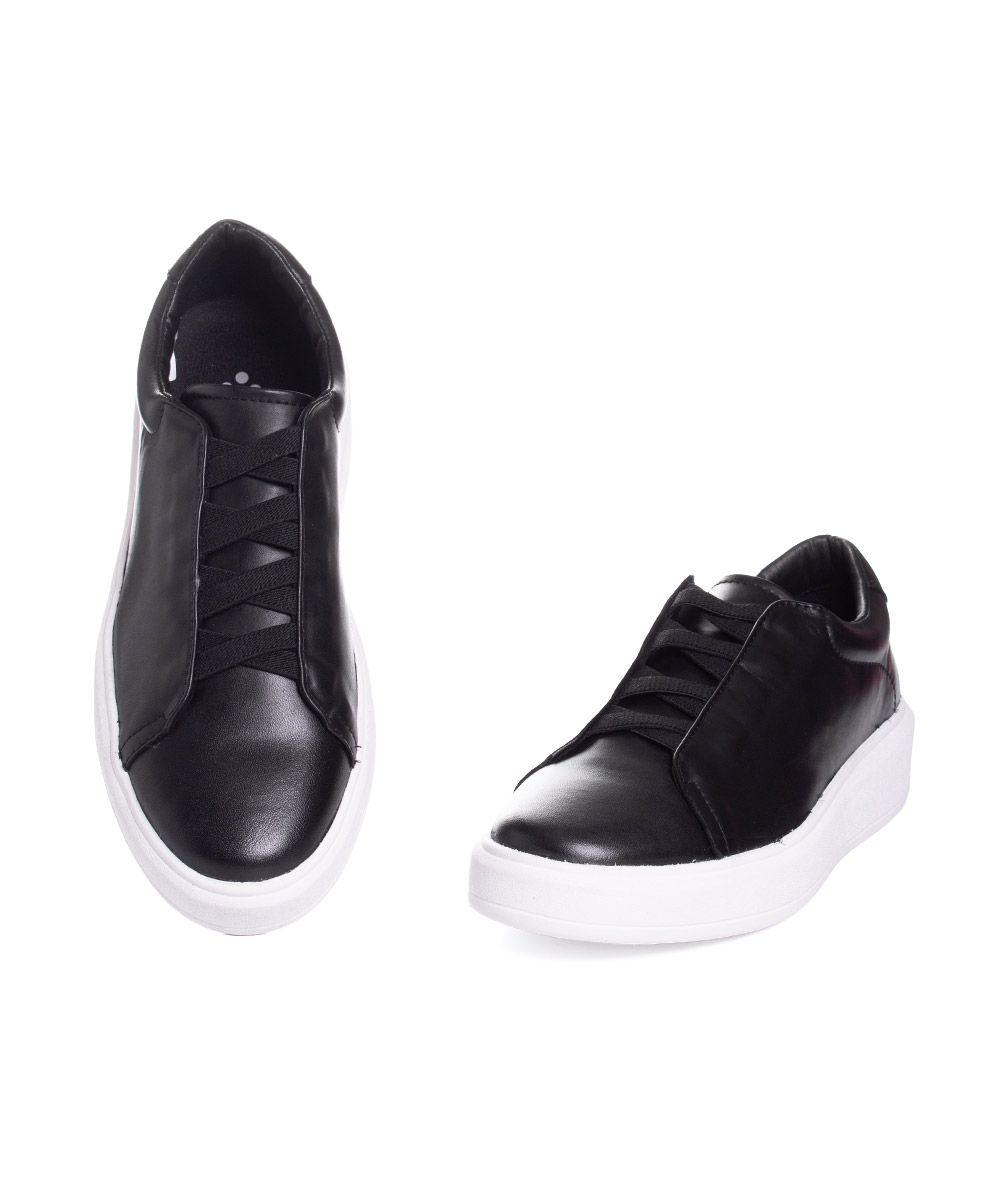 Tênis Masculino Pixolé Casual Couro Preto