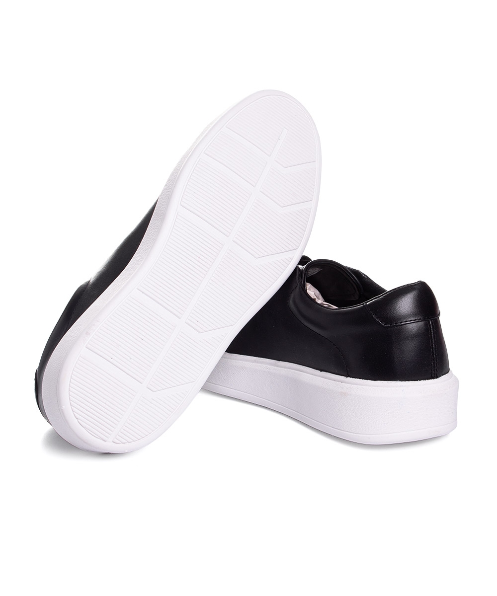 Tênis Masculino Pixolé Casual Couro Preto