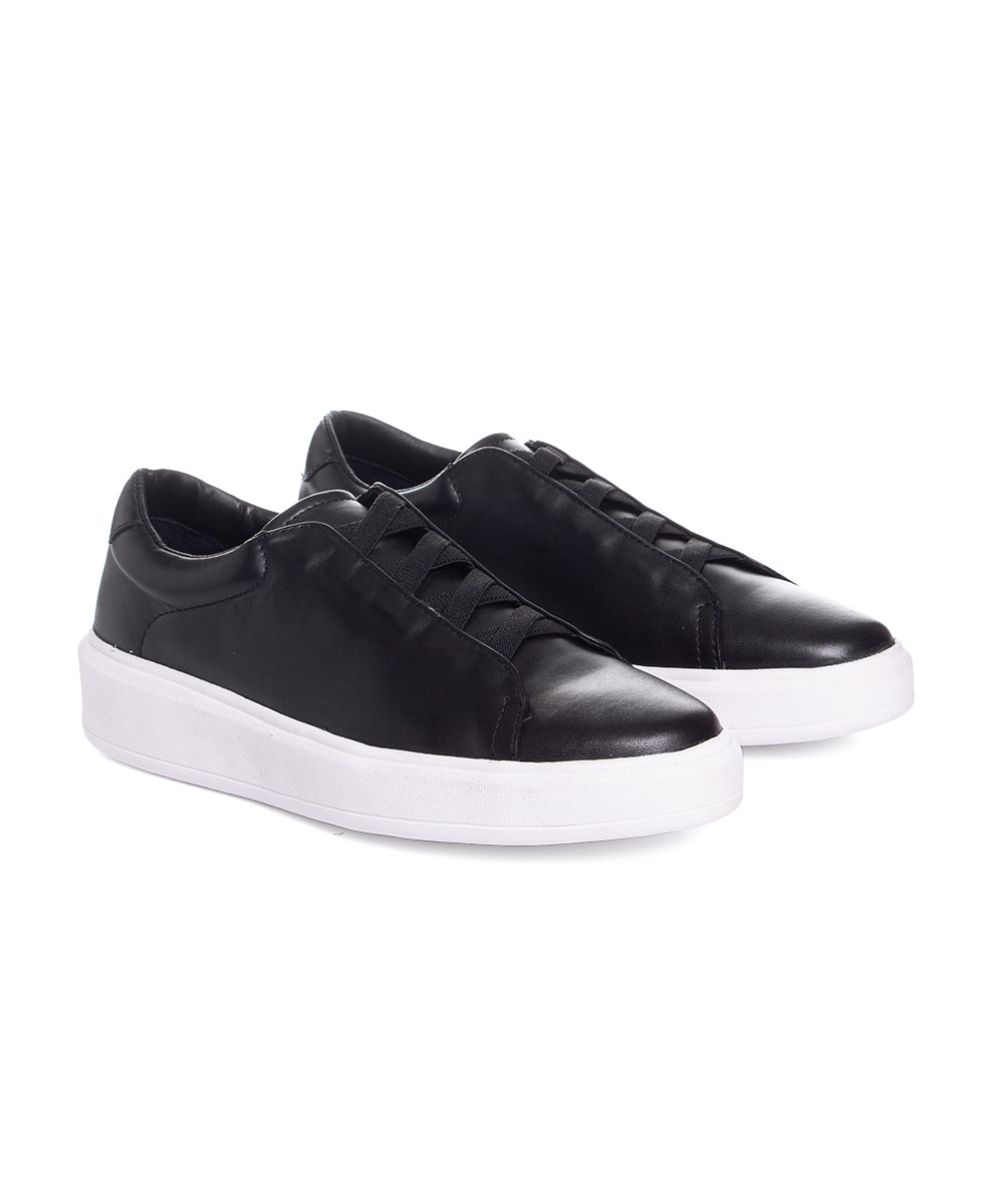 Tênis Masculino Pixolé Casual Couro Preto