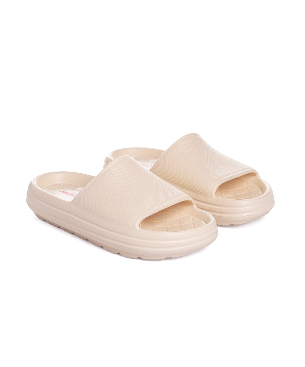 Chinelo Slide Infantil Molekinha Creme