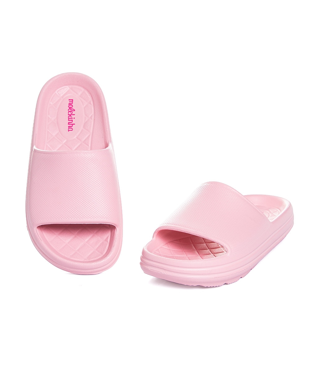 Chinelo Slide Infantil Molekinha Rosa