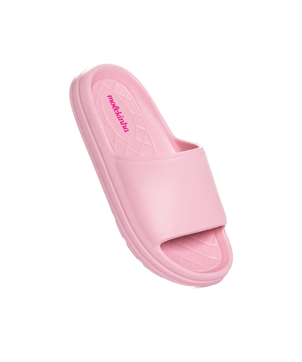 Chinelo Slide Infantil Molekinha Rosa