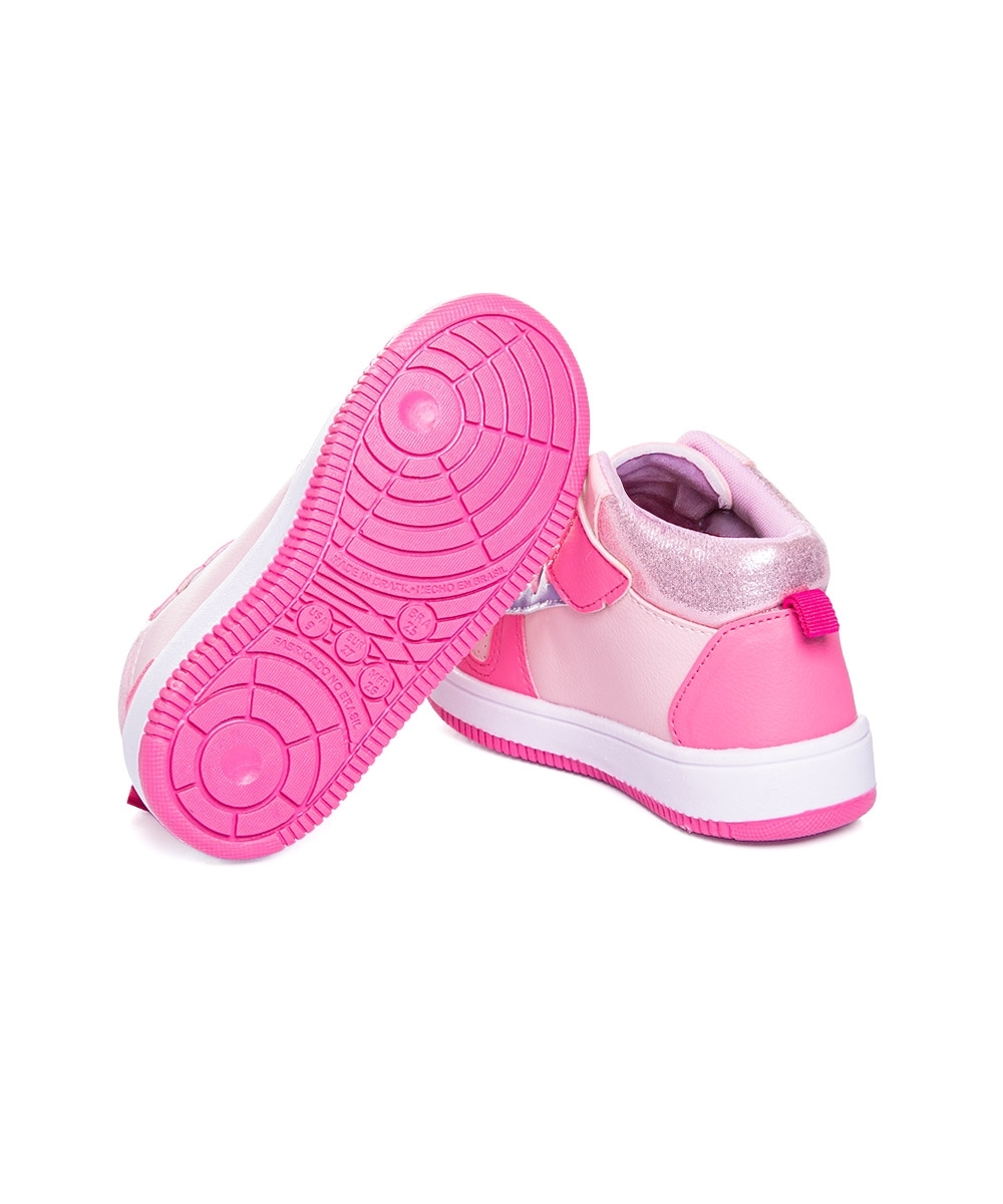 Tênis Infantil Ortopasso Babyoz Cano Alto 28/32 Rosa