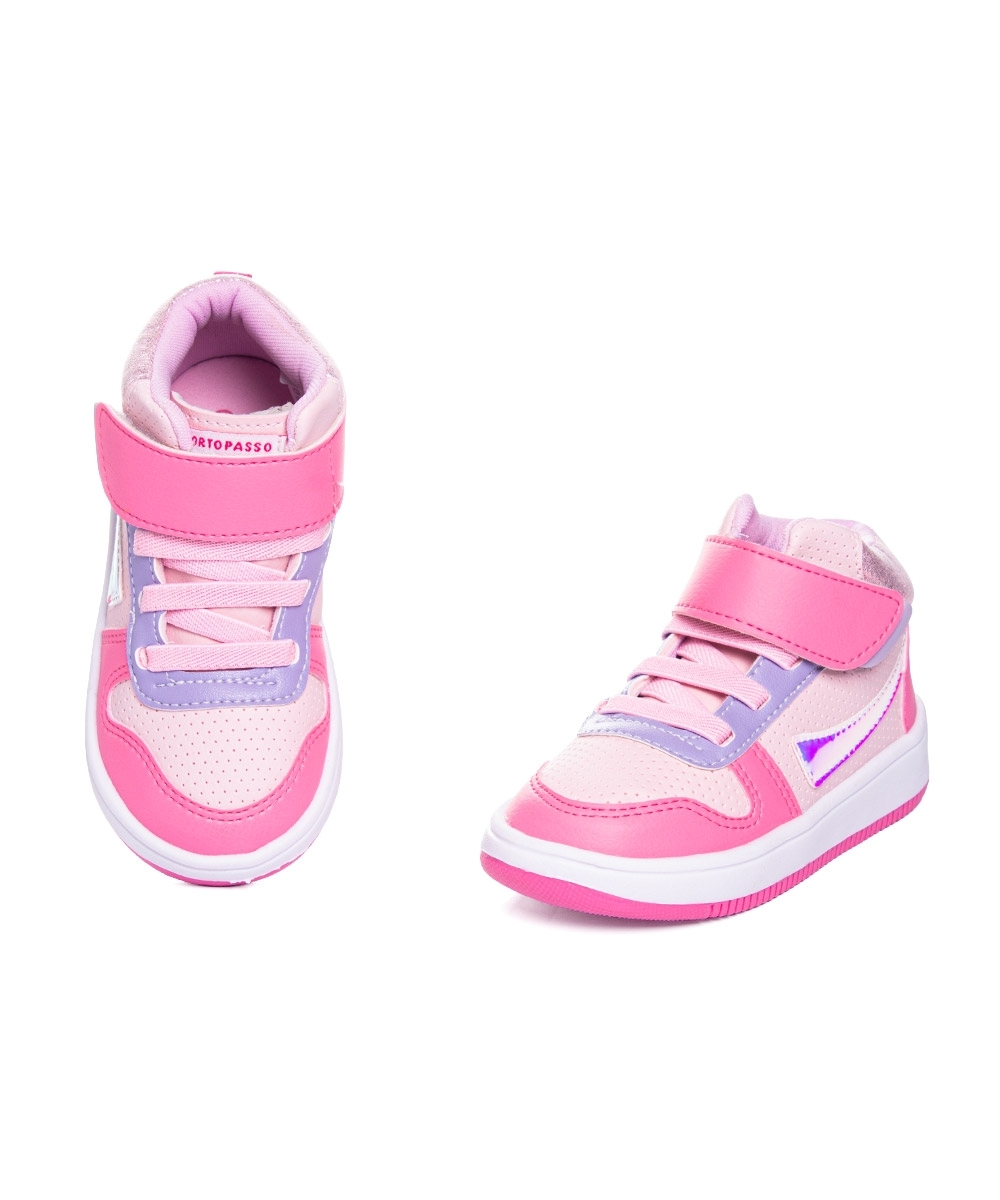 Tênis Infantil Ortopasso Babyoz Cano Alto 28/32 Rosa