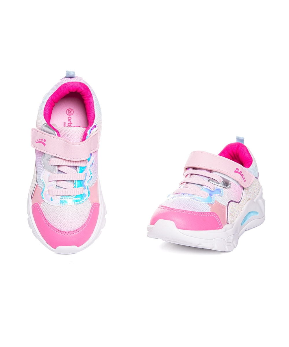 Tênis Infantil Ortopasso Wave Glitter 27/32 Pink